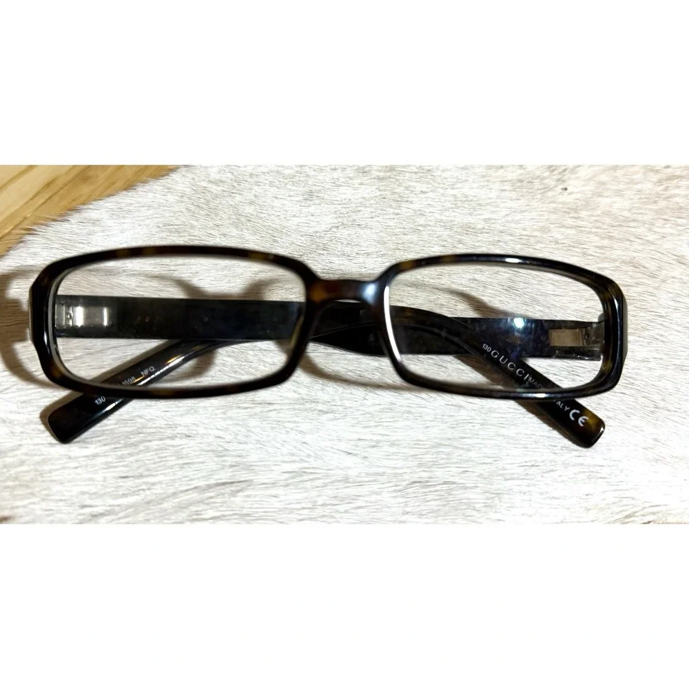 Gucci‎ gg 1598 tortoise brown eyeglasses frames Only Unisex 130 rx-able